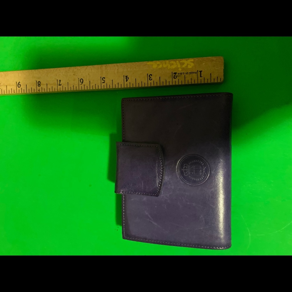 Princess Gardner purple Leather triflold wallet